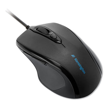 Kensington® Pro Fit Wired Mid-size Mouse, Usb 2.0, Right Hand Use, Black freeshipping - TVN Wholesale